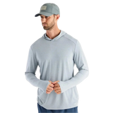 Free Fly Apparel 01. MENS APPAREL - MENS LS SHIRTS - MENS LS HOODY Men's Bamboo Shade Hoody HEATHER ASPEN GREY