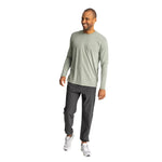 Free Fly Apparel 01. MENS APPAREL - MENS LS SHIRTS - MENS LS ACTIVE Men's Bamboo Shade Long Sleeve HEATHER AGAVE GREEN