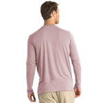 Free Fly Apparel 01. MENS APPAREL - MENS LS SHIRTS - MENS LS ACTIVE Men's Bamboo Shade Long Sleeve HEATHER ADOBE RED