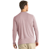 Free Fly Apparel 01. MENS APPAREL - MENS LS SHIRTS - MENS LS ACTIVE Men's Bamboo Shade Long Sleeve HEATHER ADOBE RED