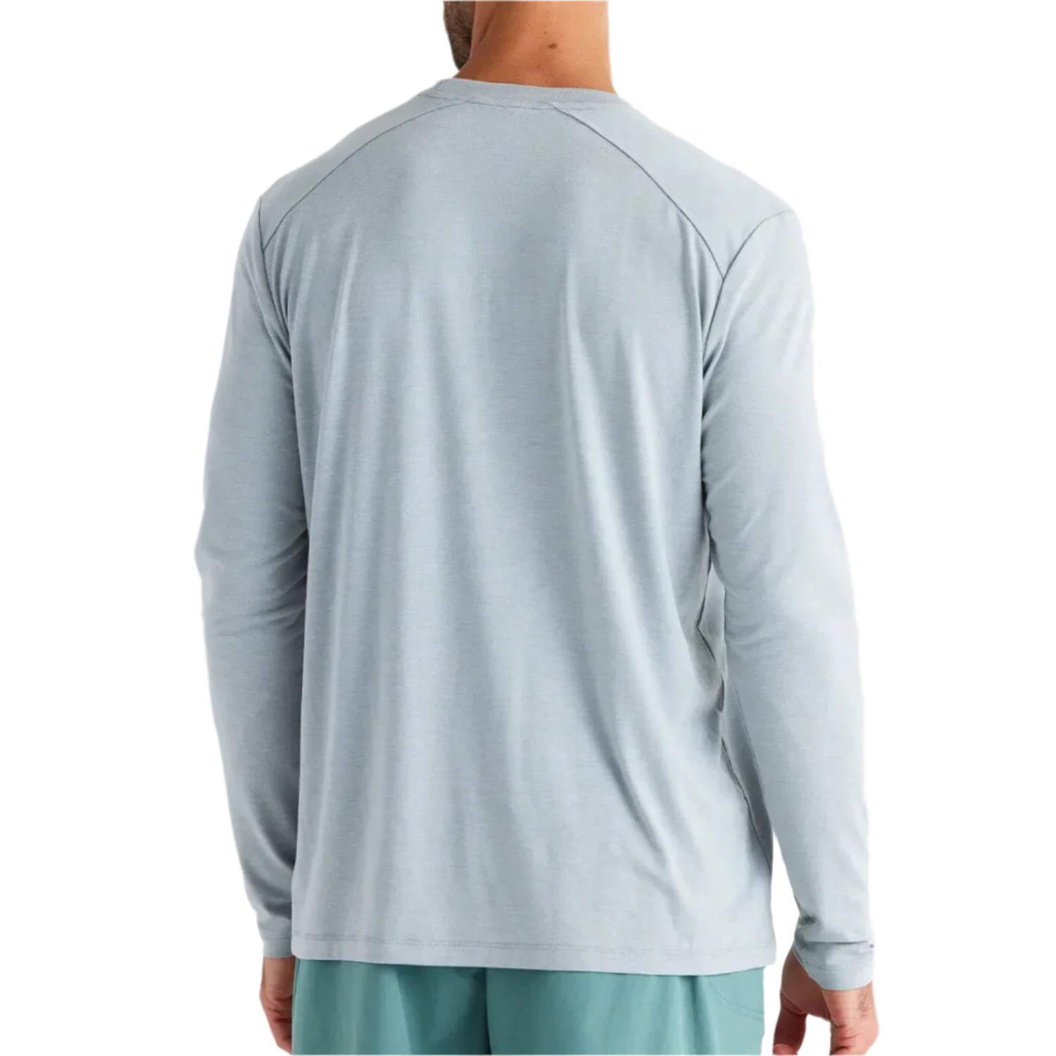 Free Fly Apparel 01. MENS APPAREL - MENS LS SHIRTS - MENS LS ACTIVE Men's Bamboo Shade Long Sleeve HEATHER ASPEN GREY