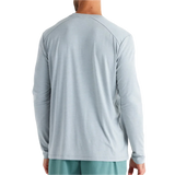 Free Fly Apparel 01. MENS APPAREL - MENS LS SHIRTS - MENS LS ACTIVE Men's Bamboo Shade Long Sleeve HEATHER ASPEN GREY