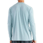 Free Fly Apparel 01. MENS APPAREL - MENS LS SHIRTS - MENS LS ACTIVE Men's Bamboo Shade Long Sleeve HEATHER OCEAN MIST