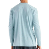 Free Fly Apparel 01. MENS APPAREL - MENS LS SHIRTS - MENS LS ACTIVE Men's Bamboo Shade Long Sleeve HEATHER OCEAN MIST