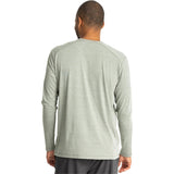 Free Fly Apparel 01. MENS APPAREL - MENS LS SHIRTS - MENS LS ACTIVE Men's Bamboo Shade Long Sleeve HEATHER AGAVE GREEN