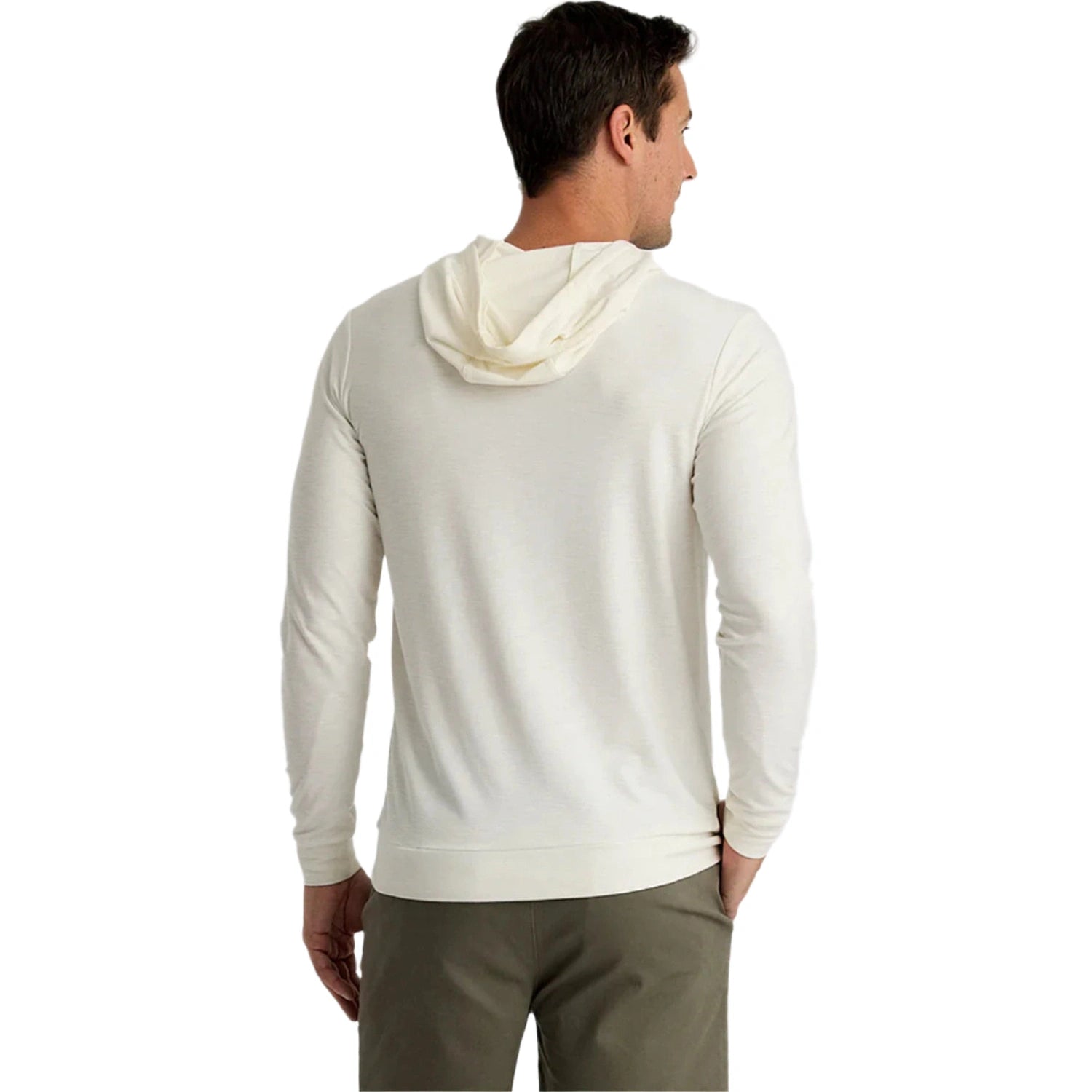 Free Fly Apparel 01. MENS APPAREL - MENS LS SHIRTS - MENS LS HOODY Men's Bamboo Slub Hoodie II SEA SALT