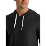 Free Fly Apparel 01. MENS APPAREL - MENS LS SHIRTS - MENS LS HOODY Men's Bamboo Slub Hoodie II BLACK SAND