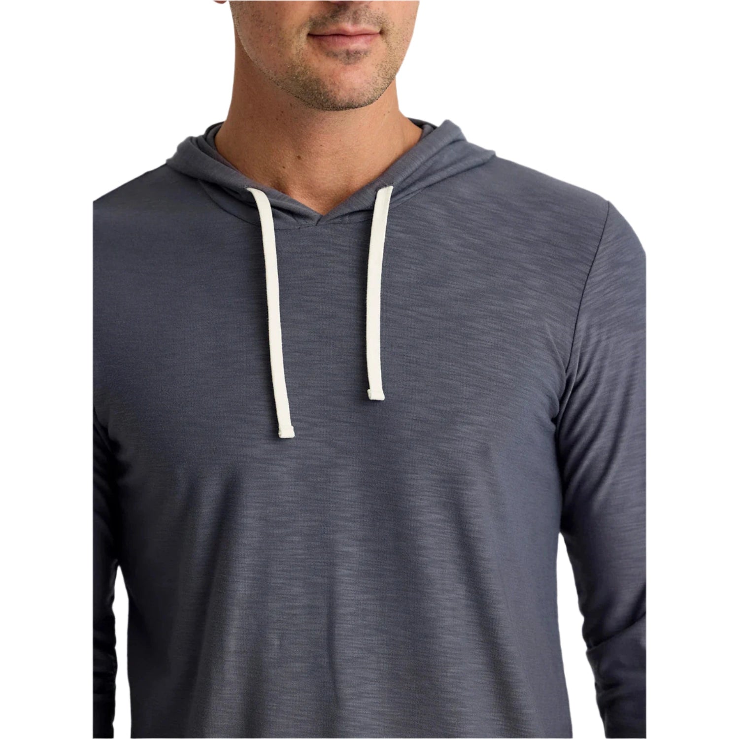 Free Fly Apparel 01. MENS APPAREL - MENS LS SHIRTS - MENS LS HOODY Men's Bamboo Slub Hoodie II STORM CLOUD