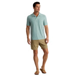 Free Fly Apparel 01. MENS APPAREL - MENS SS SHIRTS - MENS SS POLO Men's Bamboo Slub Polo II OCEAN MIST