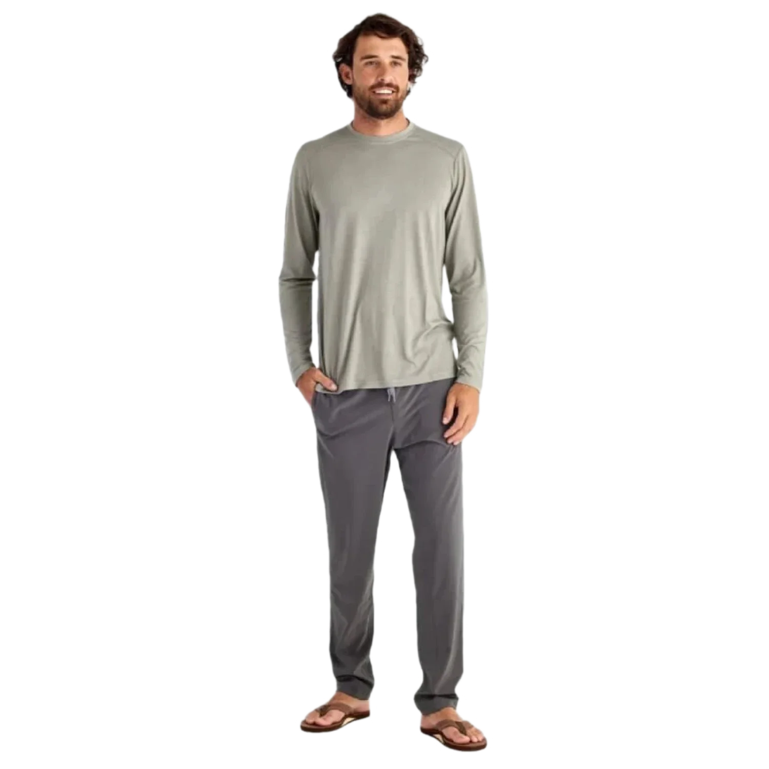 Free Fly Apparel 01. MENS APPAREL - MENS PANTS - MENS PANTS ACTIVE Men's Breeze Pant GRAPHITE