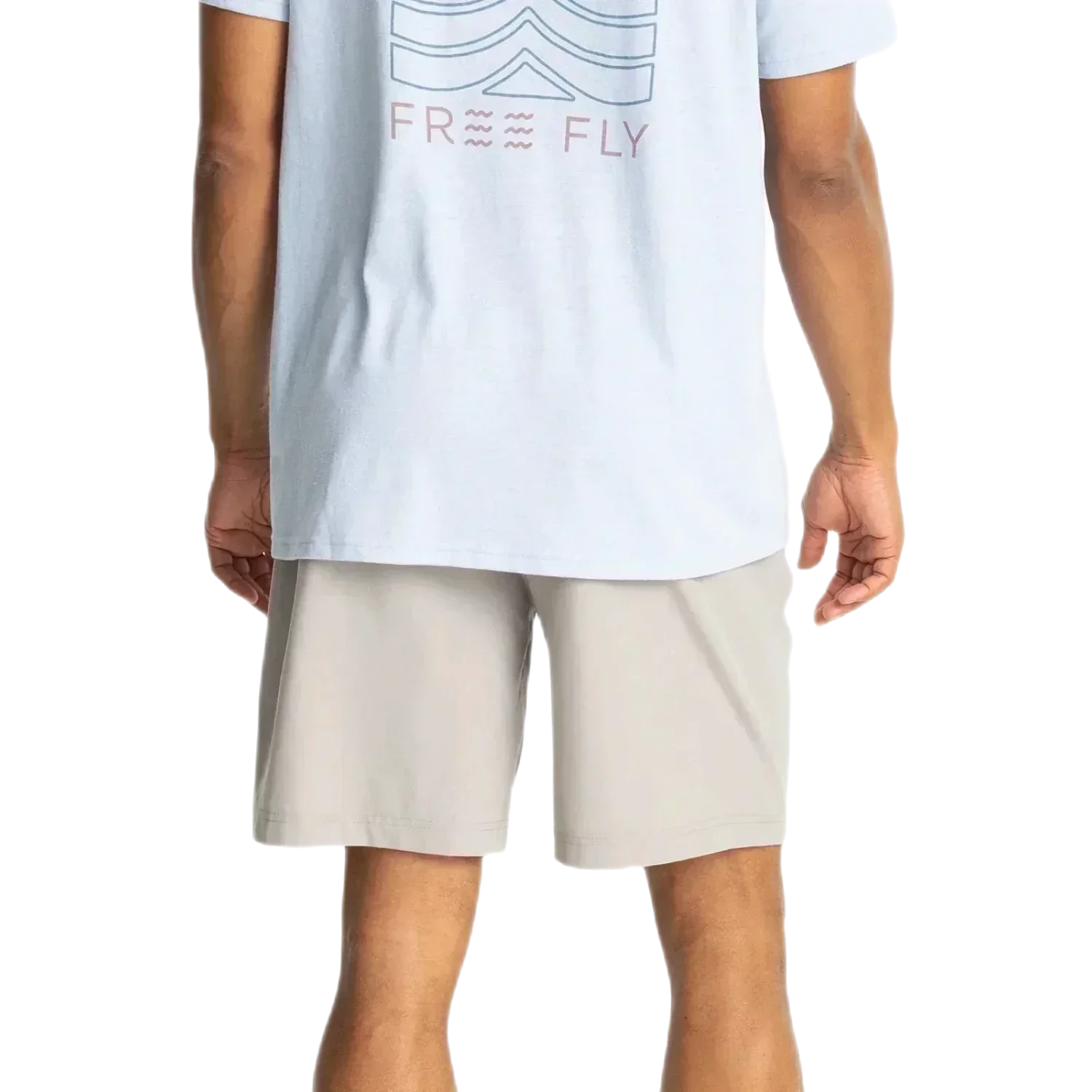 Free Fly Apparel 01. MENS APPAREL - MENS SHORTS - MENS SHORTS ACTIVE Men's Breeze Short - 8 in CEMENT