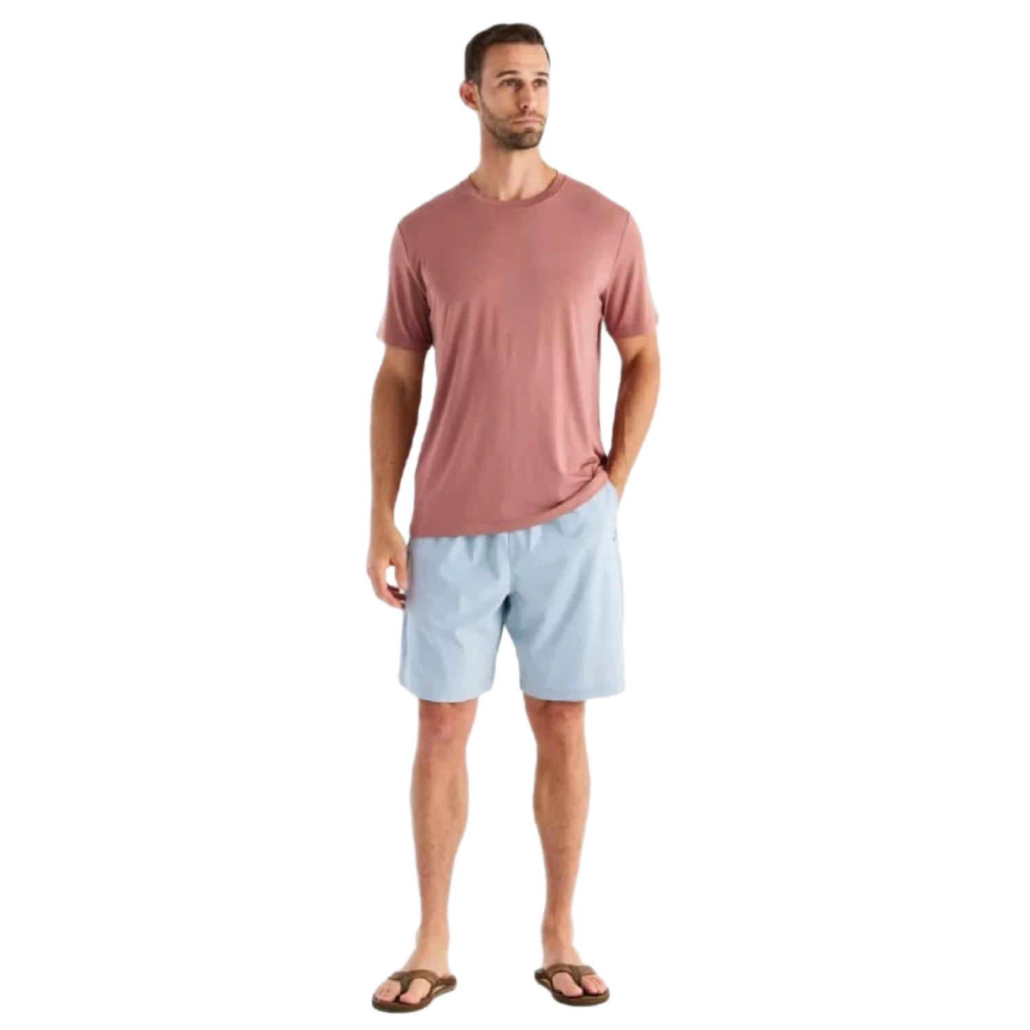 Free Fly Apparel 01. MENS APPAREL - MENS SHORTS - MENS SHORTS ACTIVE Men's Breeze Short - 8 in BAY BLUE