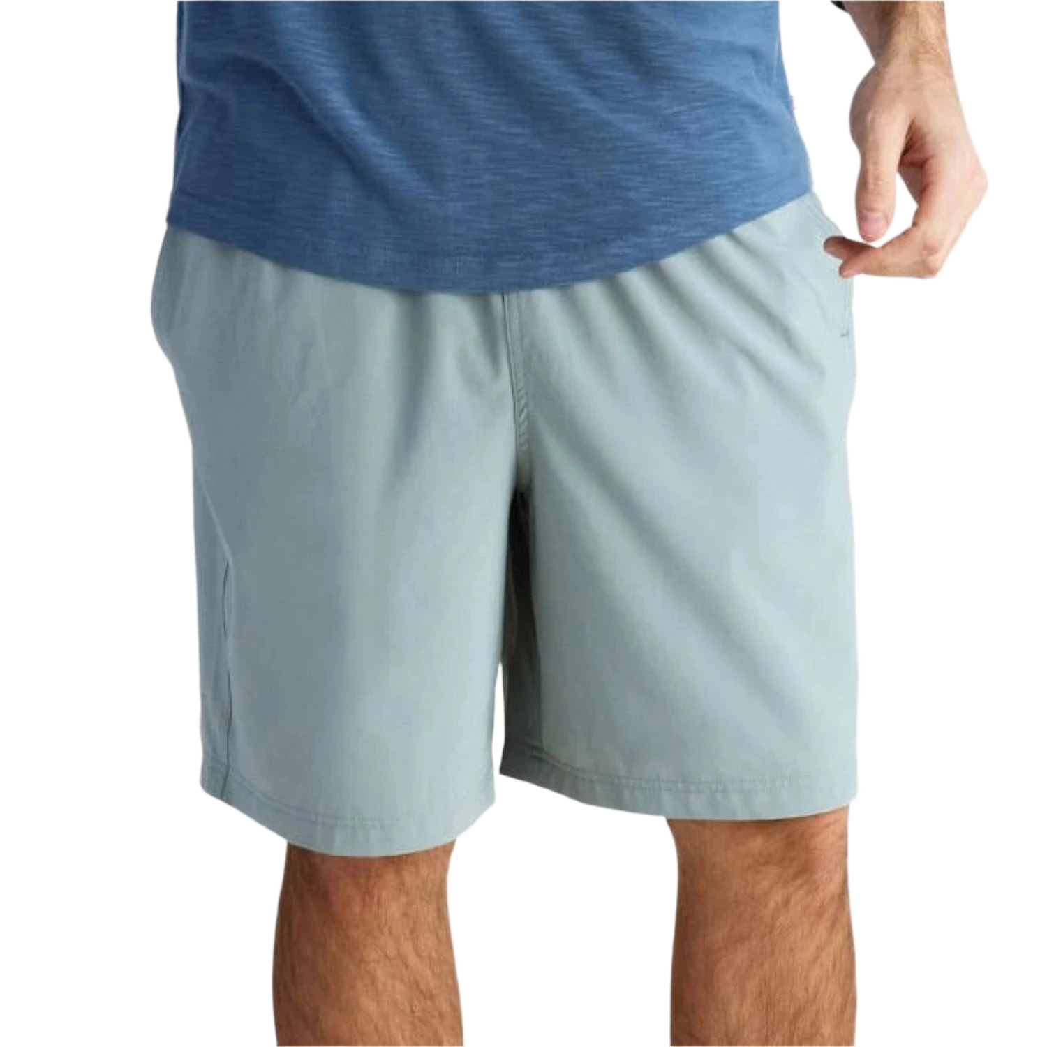 Free Fly Apparel 01. MENS APPAREL - MENS SHORTS - MENS SHORTS ACTIVE Men's Breeze Short - 8 in GREEN HAZE