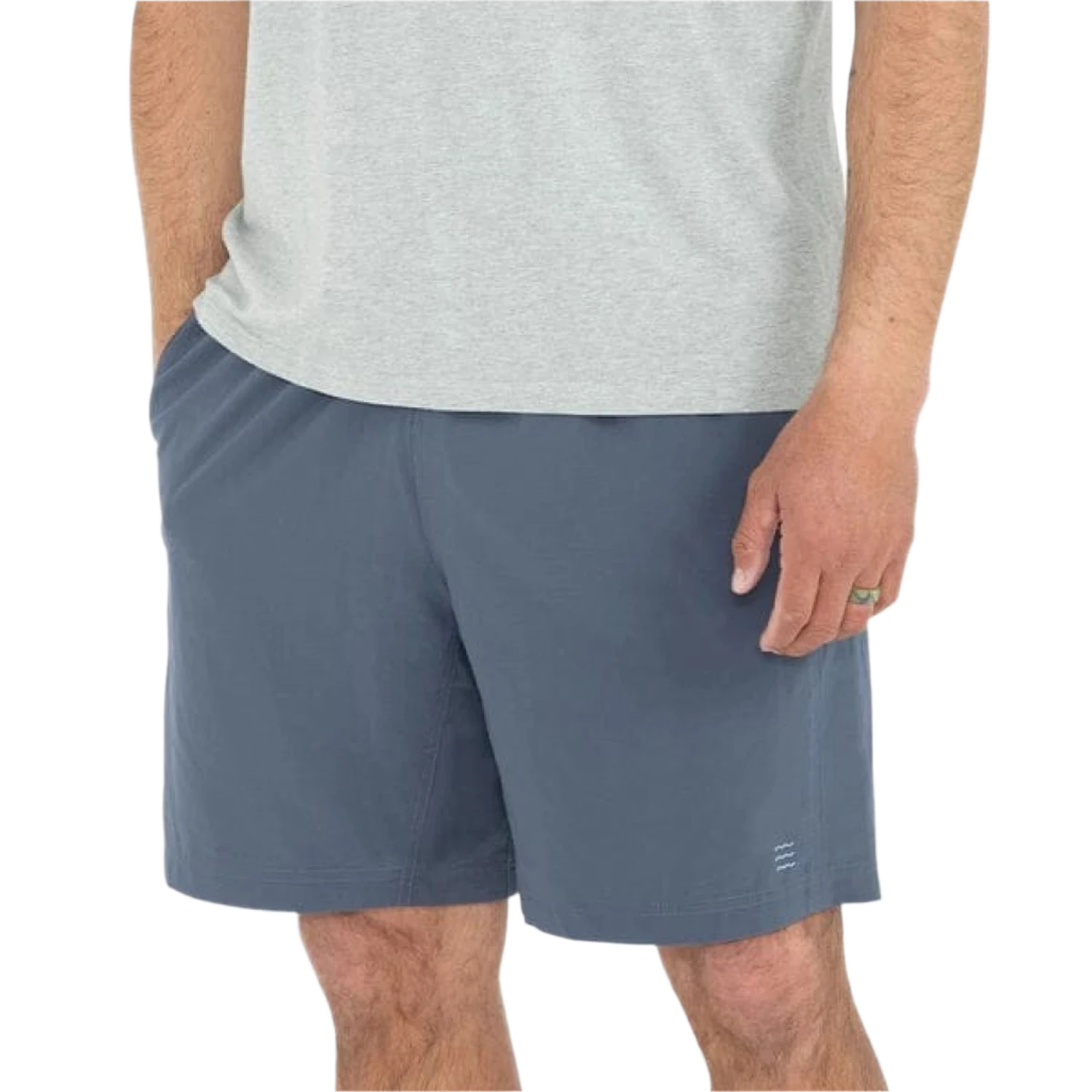 Free Fly Apparel 01. MENS APPAREL - MENS SHORTS - MENS SHORTS ACTIVE Men's Breeze Short - 8 in BLUE DUSK II