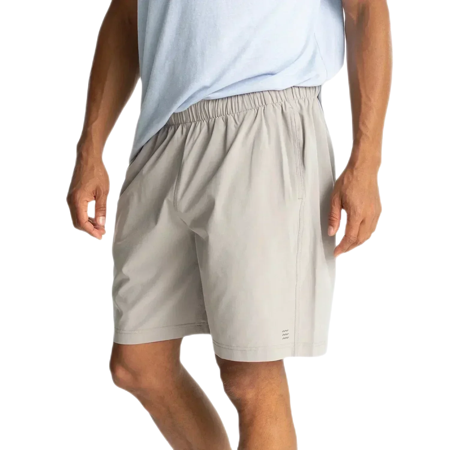 Free Fly Apparel 01. MENS APPAREL - MENS SHORTS - MENS SHORTS ACTIVE Men's Breeze Short - 8 in CEMENT