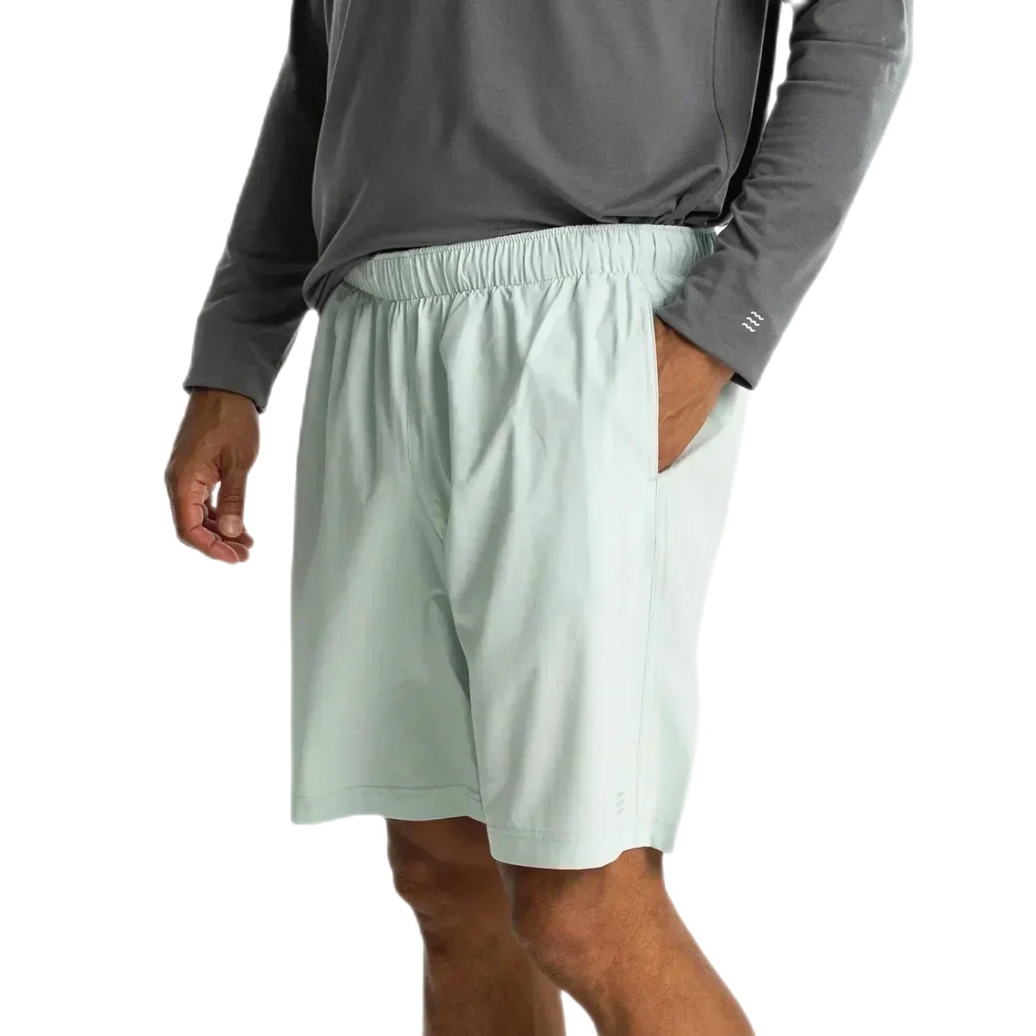 Free Fly Apparel 01. MENS APPAREL - MENS SHORTS - MENS SHORTS ACTIVE Men's Breeze Short - 8 in SURF SPRAY