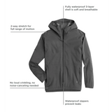 Free Fly Apparel 01. MENS APPAREL - MENS JACKETS - MENS JACKETS RAIN Men's Cloudshield Rain Jacket BLACK SAND