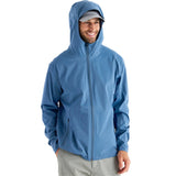 Free Fly Apparel 01. MENS APPAREL - MENS JACKETS - MENS JACKETS RAIN Men's Cloudshield Rain Jacket HERON BLUE