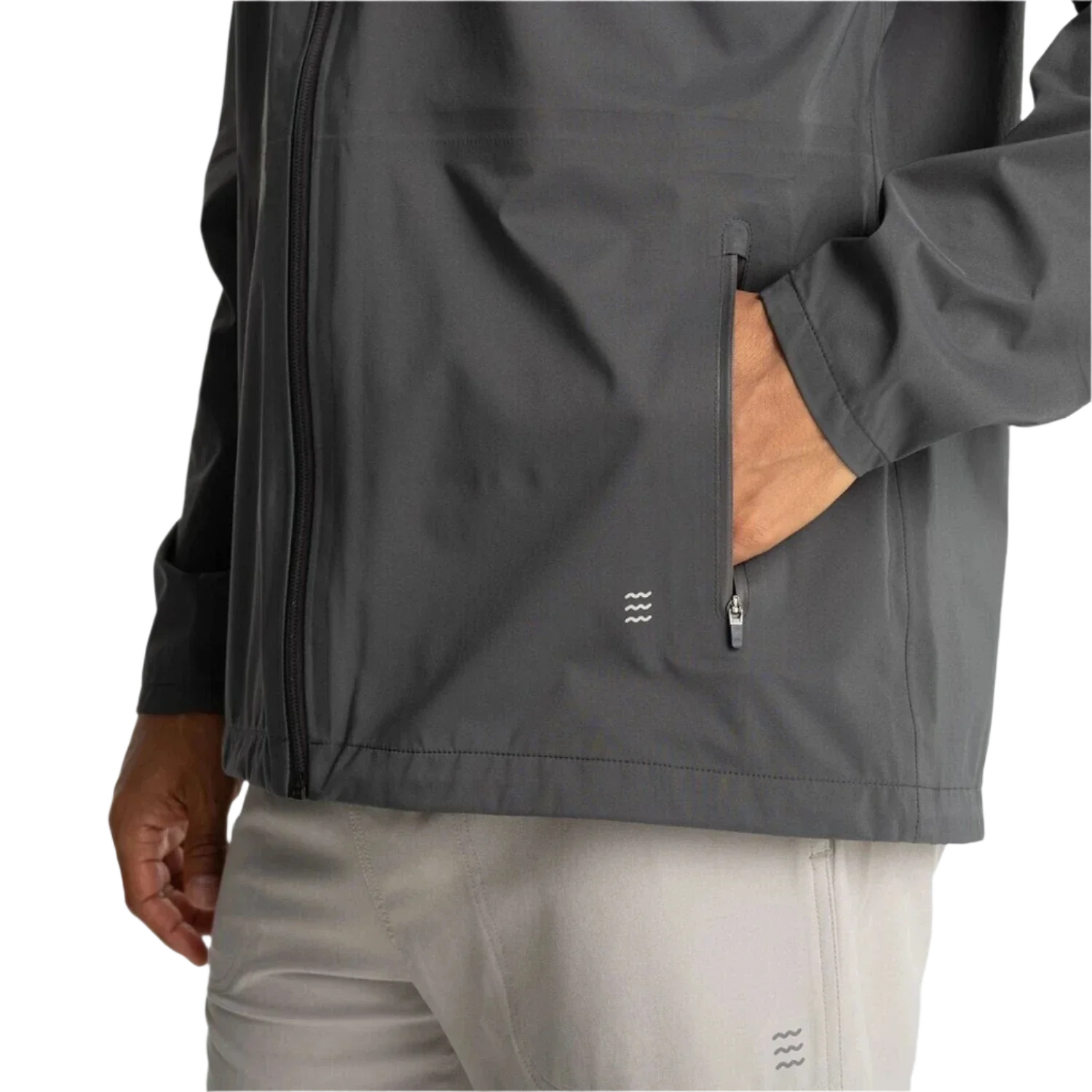 Free Fly Apparel 01. MENS APPAREL - MENS JACKETS - MENS JACKETS RAIN Men's Cloudshield Rain Jacket BLACK SAND