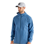 Free Fly Apparel 01. MENS APPAREL - MENS JACKETS - MENS JACKETS RAIN Men's Cloudshield Rain Jacket HERON BLUE