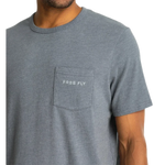 Free Fly Apparel 01. MENS APPAREL - MENS T-SHIRTS - MENS T-SHIRT SS Men's Comfort On Pocket Tee HEATHER STORM CLOUD