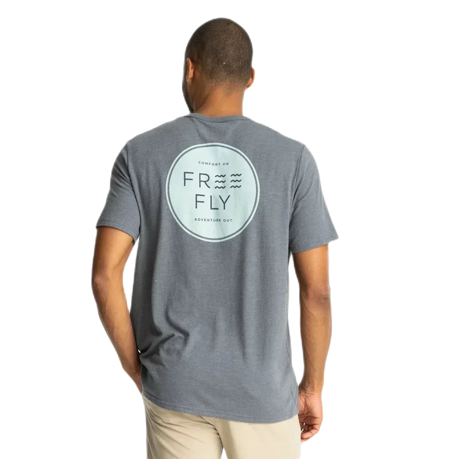 Free Fly Apparel 01. MENS APPAREL - MENS T-SHIRTS - MENS T-SHIRT SS Men's Comfort On Pocket Tee HEATHER STORM CLOUD