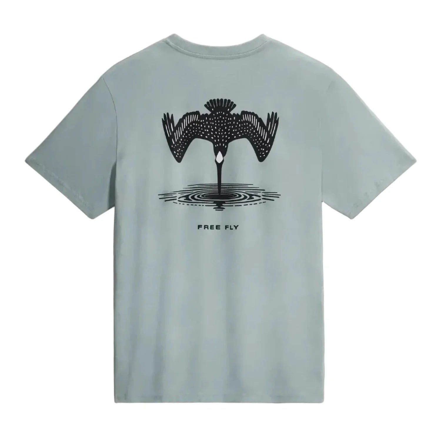 Men’s Dive Bomb Pocket Tee Free Fly Apparel - OCEAN MIST / S