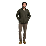 Free Fly Apparel 01. MENS APPAREL - MENS HOODIES|SWEATERS - MENS PO Q ZIP Men's DownValley Quarter Zip DARK FOREST
