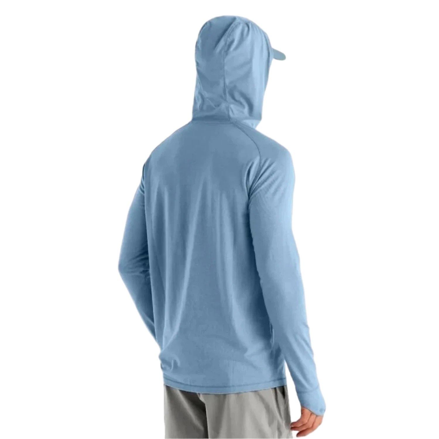 Free Fly Apparel 01. MENS APPAREL - MENS LS SHIRTS - MENS LS HOODY Men's Elevate Hoodie BLUE FOG