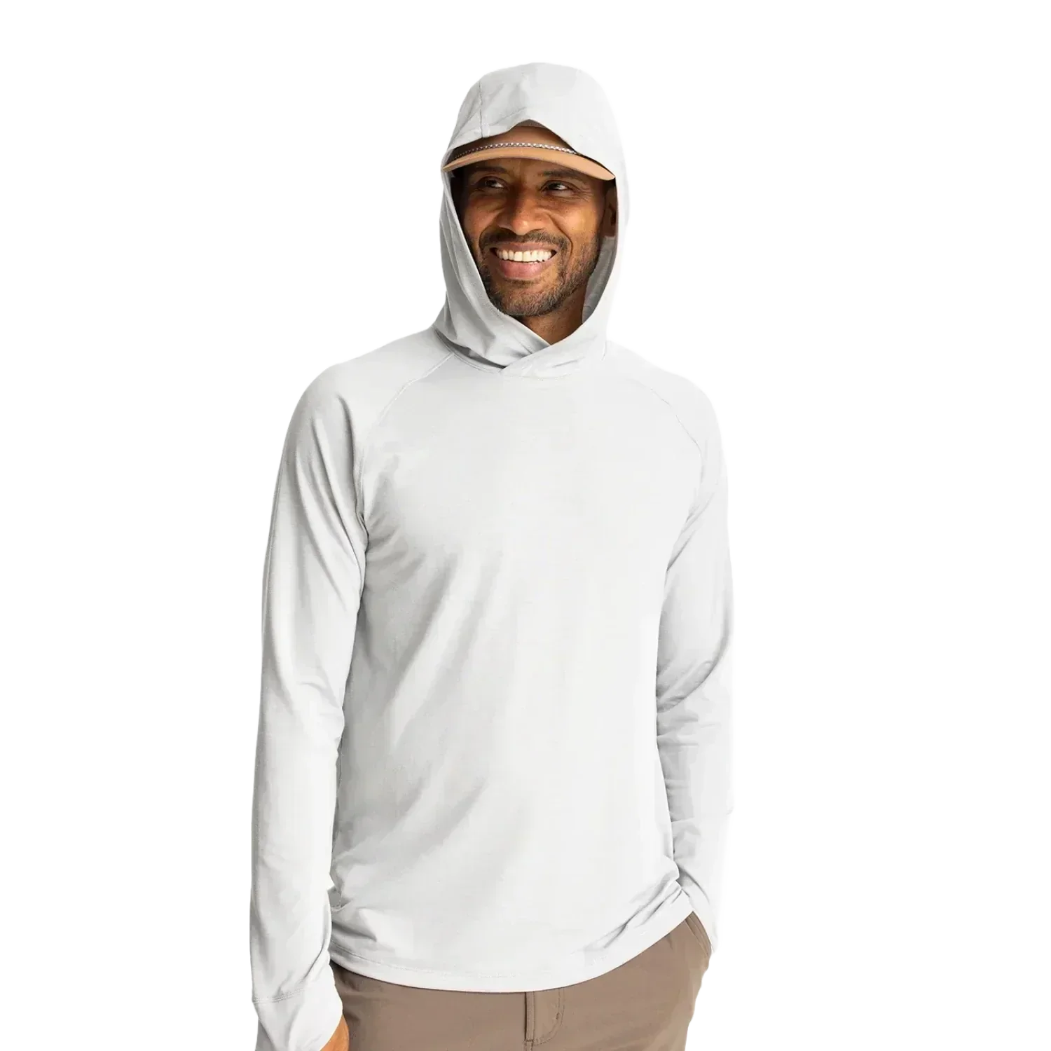 Free Fly Apparel 01. MENS APPAREL - MENS LS SHIRTS - MENS LS HOODY Men's Elevate Hoodie ASPEN GREY