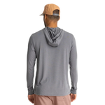 Free Fly Apparel 01. MENS APPAREL - MENS LS SHIRTS - MENS LS HOODY Men's Elevate Lightweight Hoodie SMOKE