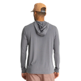 Free Fly Apparel 01. MENS APPAREL - MENS LS SHIRTS - MENS LS HOODY Men's Elevate Lightweight Hoodie SMOKE