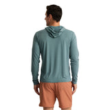 Free Fly Apparel 01. MENS APPAREL - MENS LS SHIRTS - MENS LS HOODY Men's Elevate Lightweight Hoodie STORMY SEA