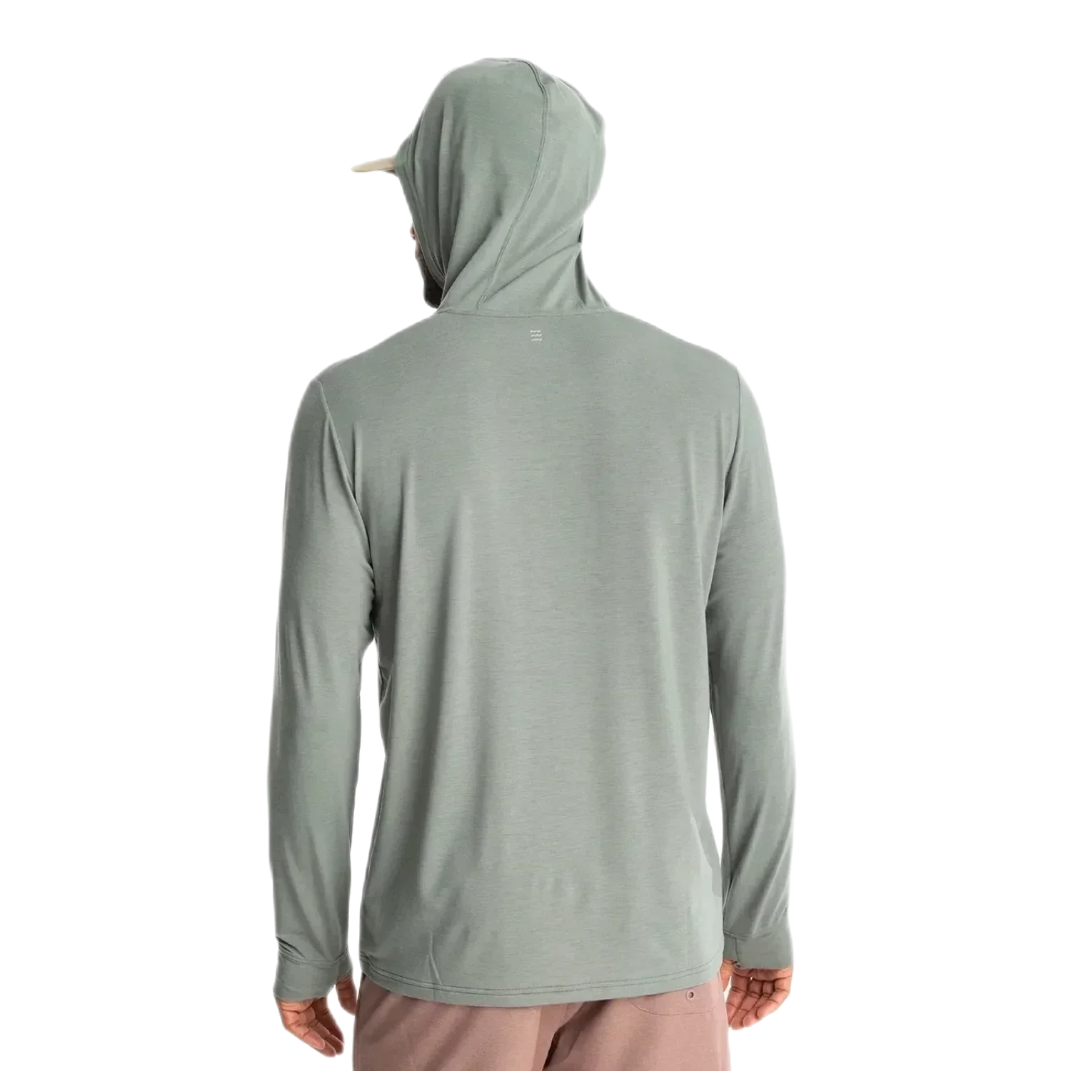 Free Fly Apparel 01. MENS APPAREL - MENS LS SHIRTS - MENS LS HOODY Men's Elevate Lightweight Hoodie AGAVE GREEN