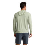 Free Fly Apparel 01. MENS APPAREL - MENS LS SHIRTS - MENS LS HOODY Men's Elevate Lightweight Hoodie DESERT SAGE