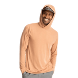 Free Fly Apparel 01. MENS APPAREL - MENS LS SHIRTS - MENS LS HOODY Men's Elevate Lightweight Hoodie CANYON CLAY