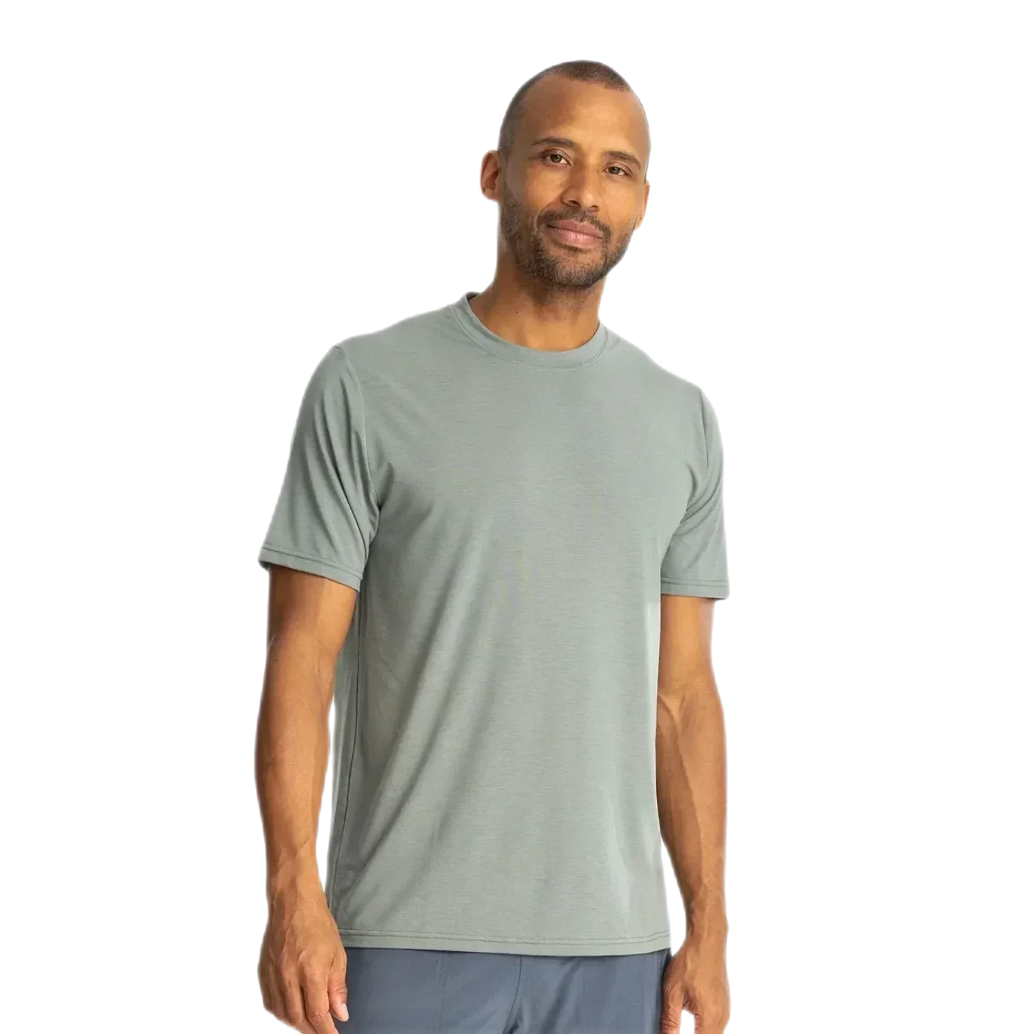 Free Fly Apparel 01. MENS APPAREL - MENS T-SHIRTS - MENS T-SHIRT SS Men's Elevate Lightweight Tee AGAVE GREEN
