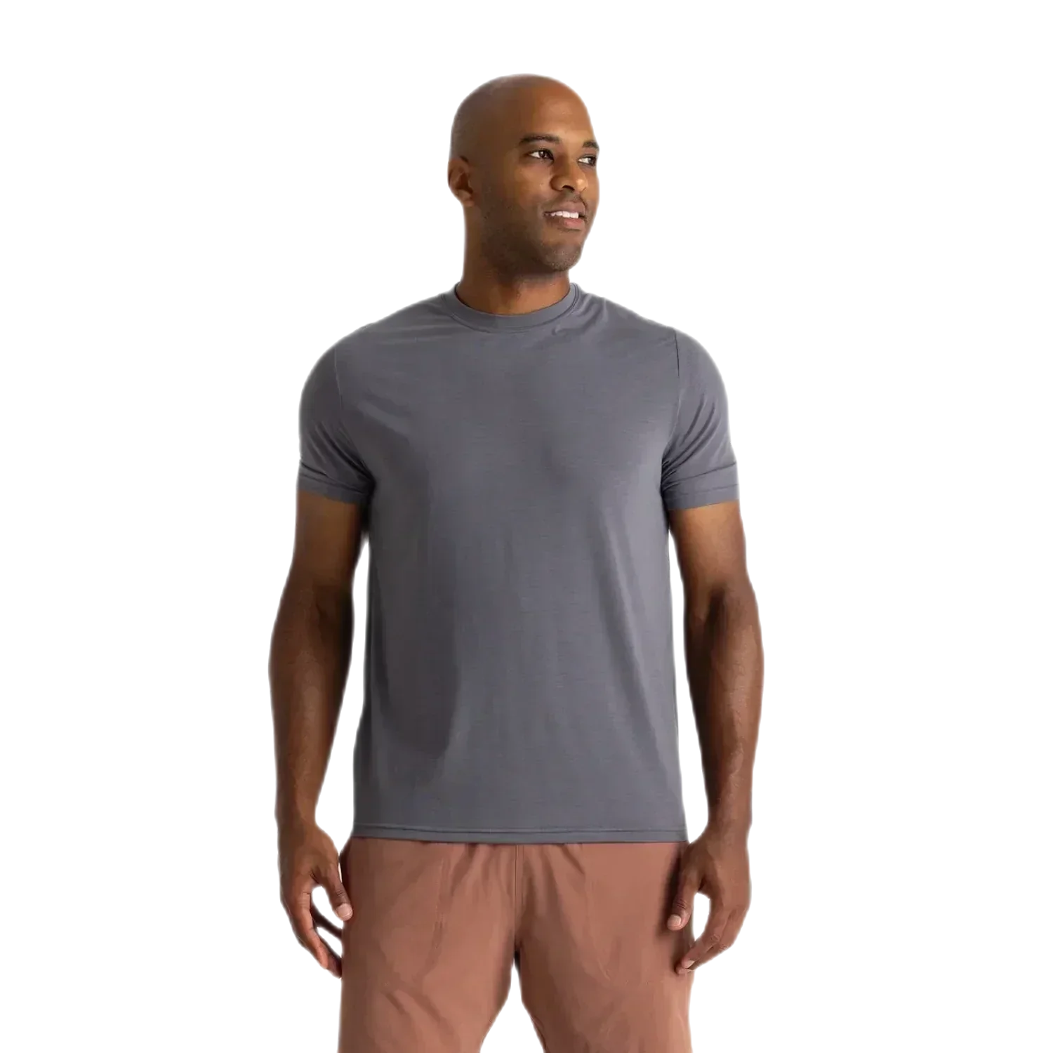 Free Fly Apparel 01. MENS APPAREL - MENS SS SHIRTS - MENS SS ACTIVE Men's Elevate Lightweight Tee SMOKE