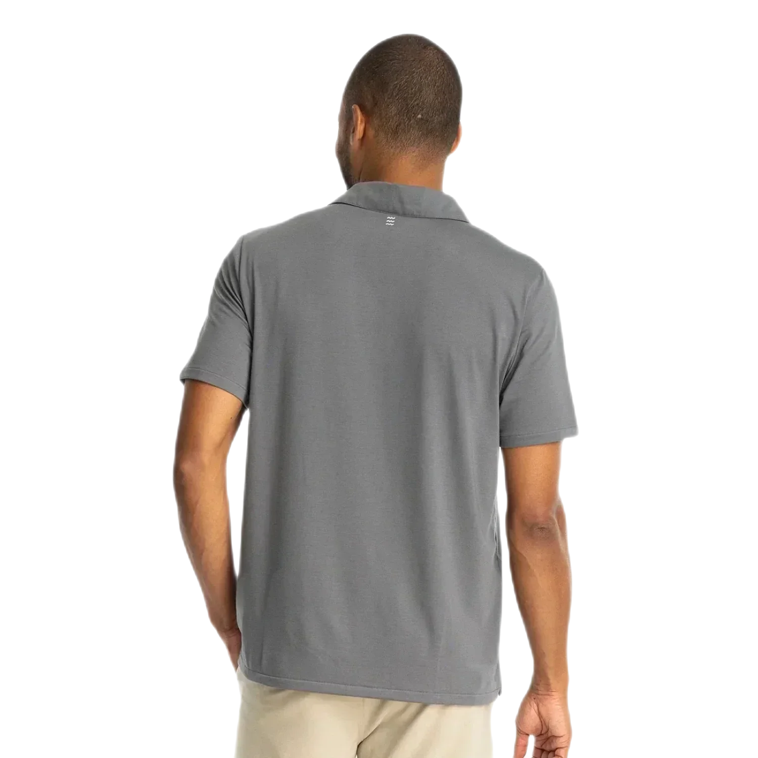 Free Fly Apparel 01. MENS APPAREL - MENS SS SHIRTS - MENS SS POLO Men's Elevate Polo SMOKE