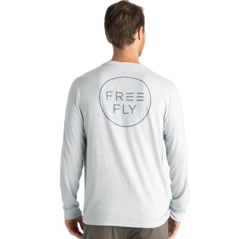 Free Fly Apparel 25. T-SHIRTS - LS TEE Men's Elevation Long Sleeve HEATHER ASPEN GREY