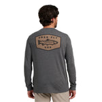 Free Fly Apparel 01. MENS APPAREL - MENS T-SHIRTS - MENS T-SHIRT LS Men's Freshwater Long Sleeve HEATHER BLACK SAND