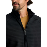 Free Fly Apparel 01. MENS APPAREL - MENS JACKETS - MENS JACKETS FLEECE Men's Gridback Fleece Jacket BLACK