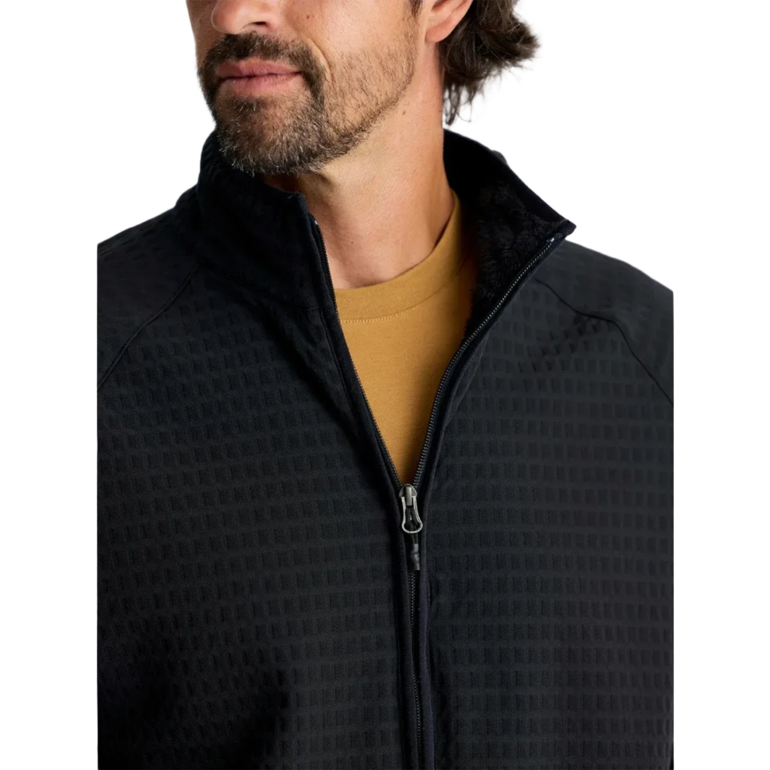 Free Fly Apparel 01. MENS APPAREL - MENS JACKETS - MENS JACKETS FLEECE Men's Gridback Fleece Jacket BLACK