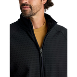 Free Fly Apparel 01. MENS APPAREL - MENS JACKETS - MENS JACKETS FLEECE Men's Gridback Fleece Jacket BLACK