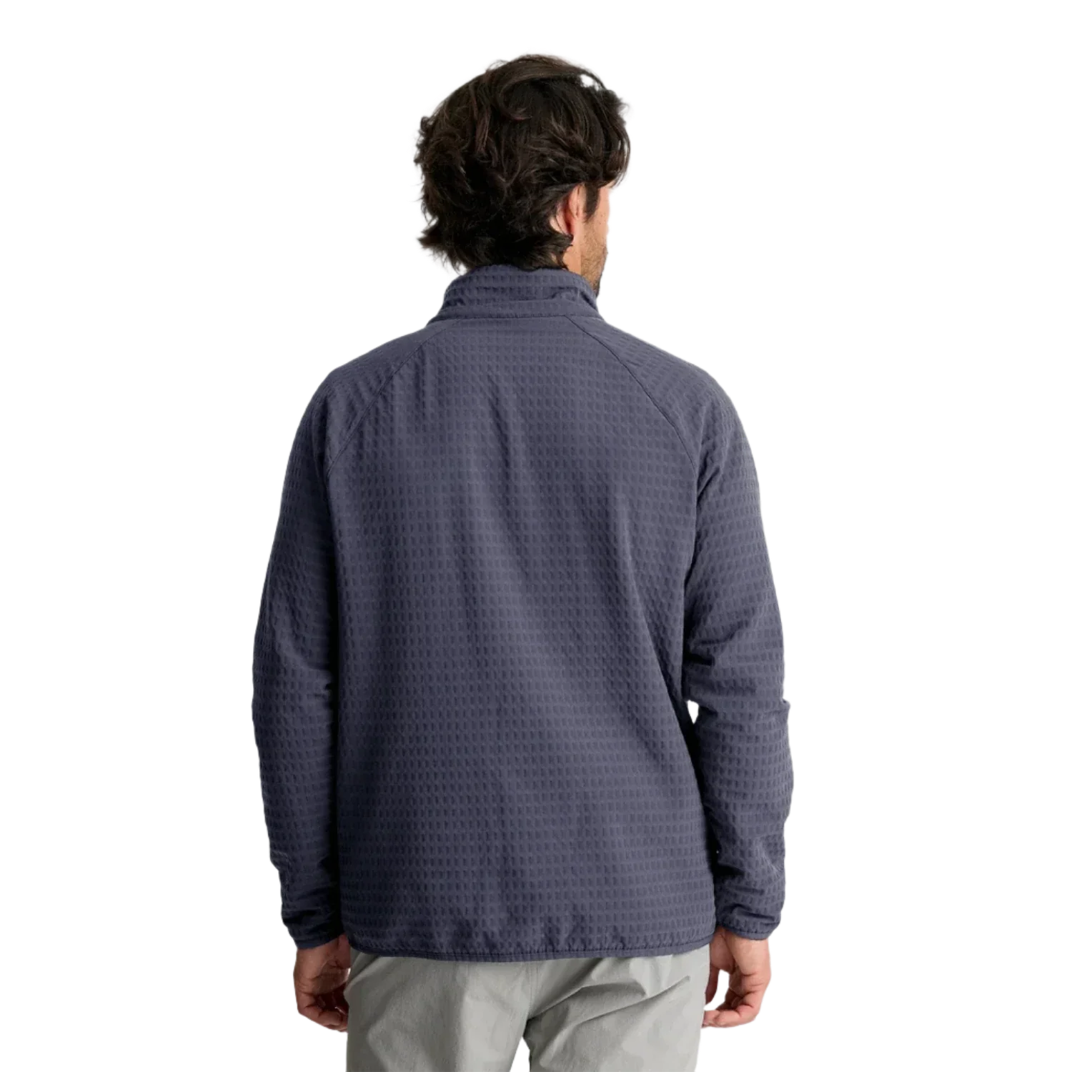 Free Fly Apparel 01. MENS APPAREL - MENS JACKETS - MENS JACKETS FLEECE Men's Gridback Fleece Jacket STORM CLOUD