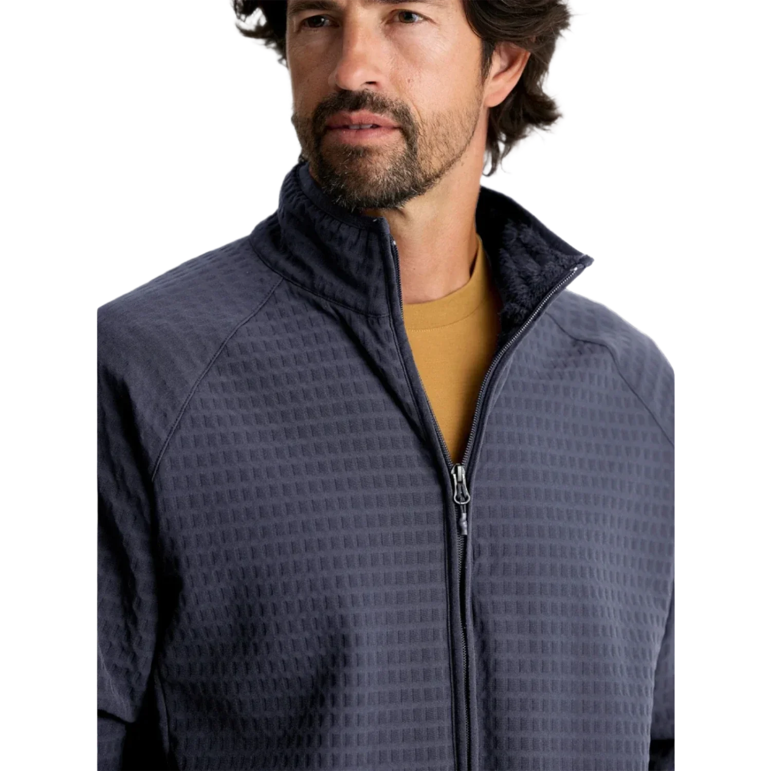 Free Fly Apparel 01. MENS APPAREL - MENS JACKETS - MENS JACKETS FLEECE Men's Gridback Fleece Jacket STORM CLOUD