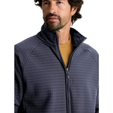 Free Fly Apparel 01. MENS APPAREL - MENS JACKETS - MENS JACKETS FLEECE Men's Gridback Fleece Jacket STORM CLOUD