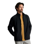 Free Fly Apparel 01. MENS APPAREL - MENS JACKETS - MENS JACKETS FLEECE Men's Gridback Fleece Jacket BLACK