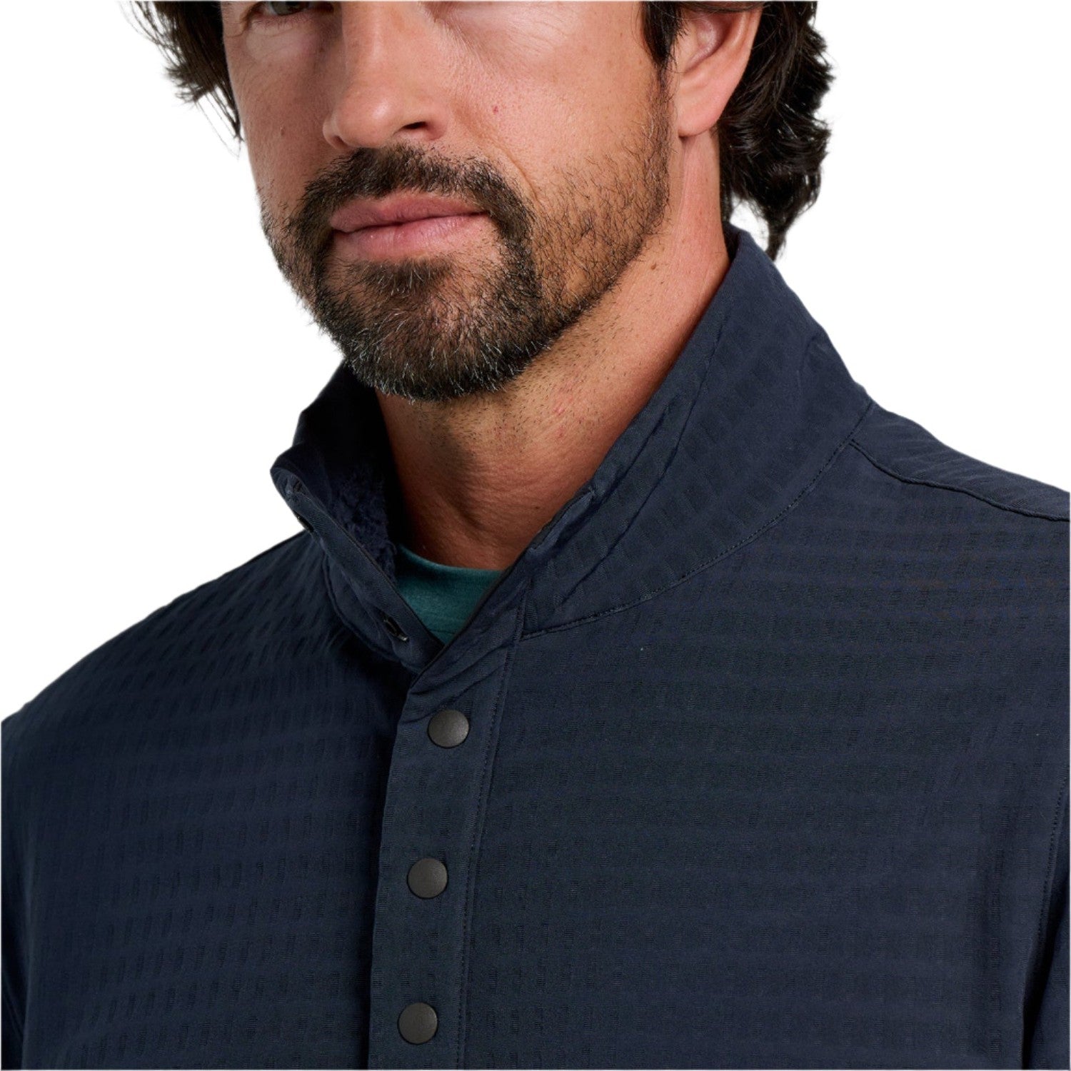 Free Fly Apparel 01. MENS APPAREL - MENS HOODIES|SWEATERS - MENS PO HOODY Men's Gridback Fleece Snap Pullover DEEP NAVY