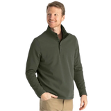 Free Fly Apparel 01. MENS APPAREL - MENS HOODIES|SWEATERS - MENS PO HOODY Men's Gridback Fleece Snap Pullover DARK OLIVE